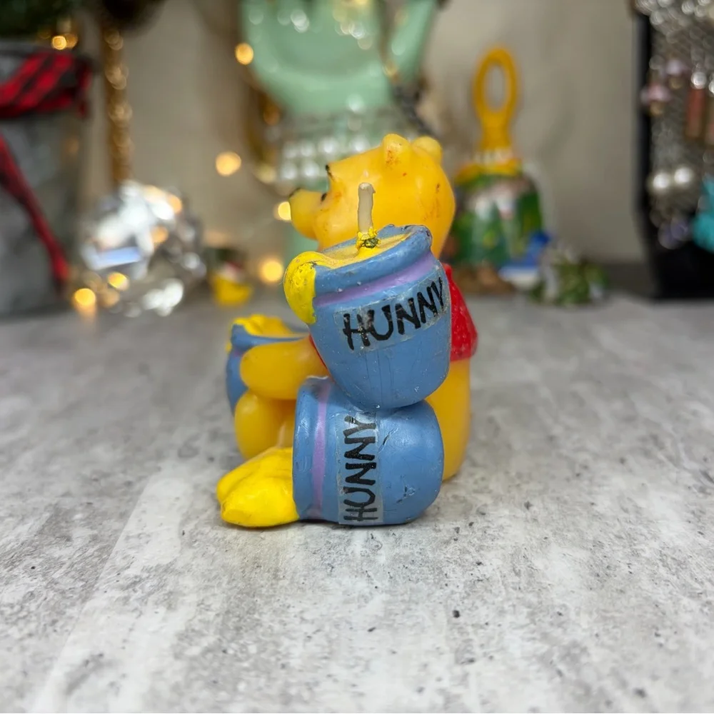 Vintage Winnie Pooh Candle Hunny Figural Cake Decorative Topper Disney Unused